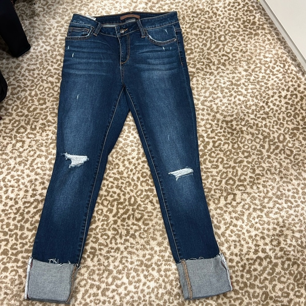 Joe’s Jeans cropped distressed jeans
